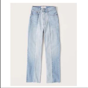 COPY - Two tone straight jeans NWOT